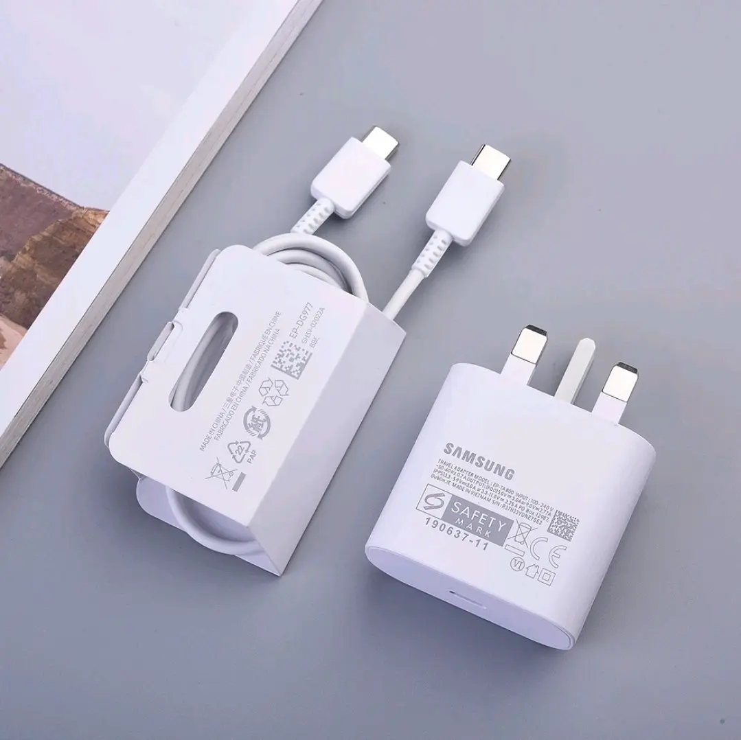 Samsung 25W Super Fast Charging USB Type C Charger Adapter for Samsung Galaxy S24 S23 S21 S20 - Port, Device - Tablet, Computer Mobile