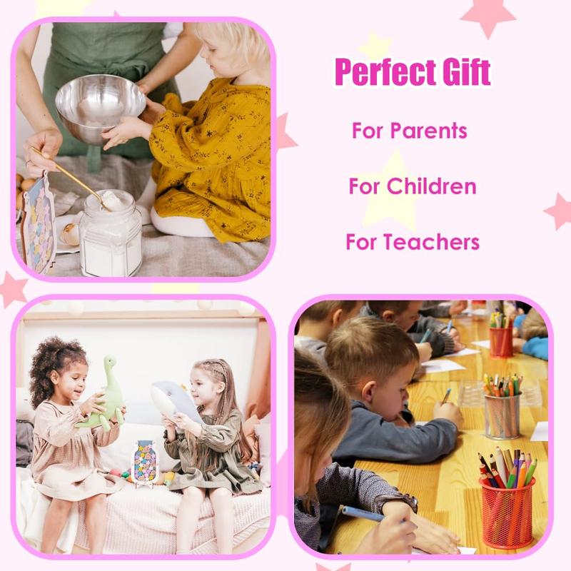 WALLFID Stars Reward Jar for Kids,Stars Charts for Children Behaviour,Potty Training Reward Chart for Kids,Chore Chart for Children, Home School Reward Jar for Incentivizing Children 5