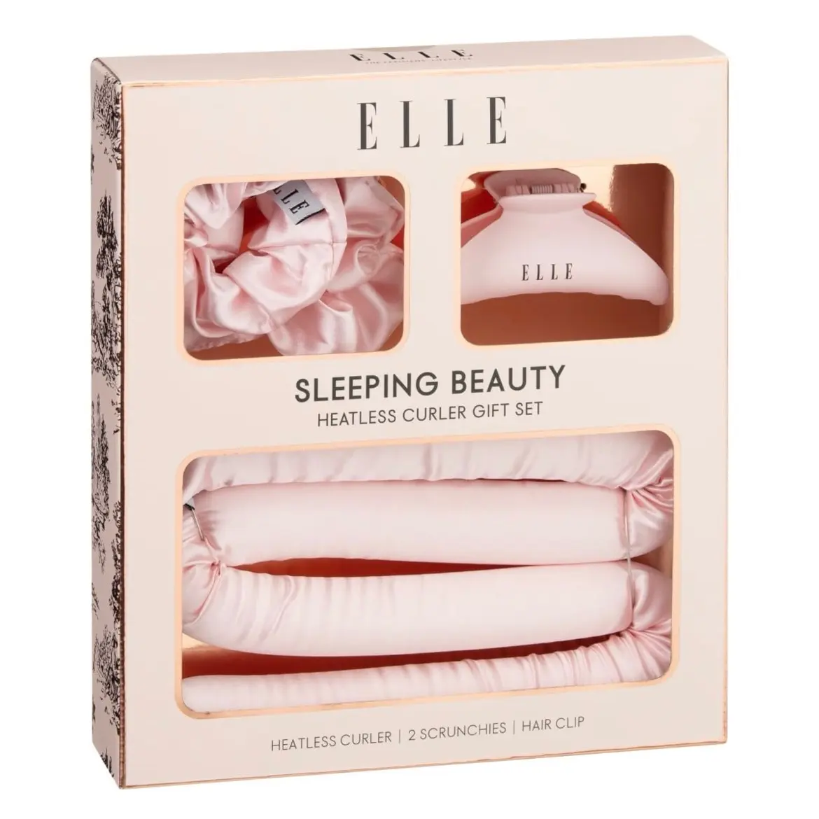 Elle Sleeping Beauty Set - Pink with Moisturizer and Skincare Features