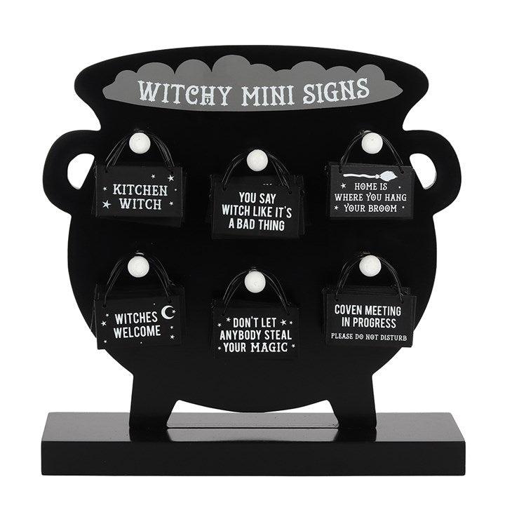 WITCHY HANGING MINI SIGNS 0