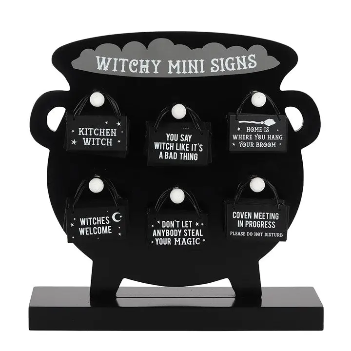 WITCHY HANGING MINI SIGNS 0