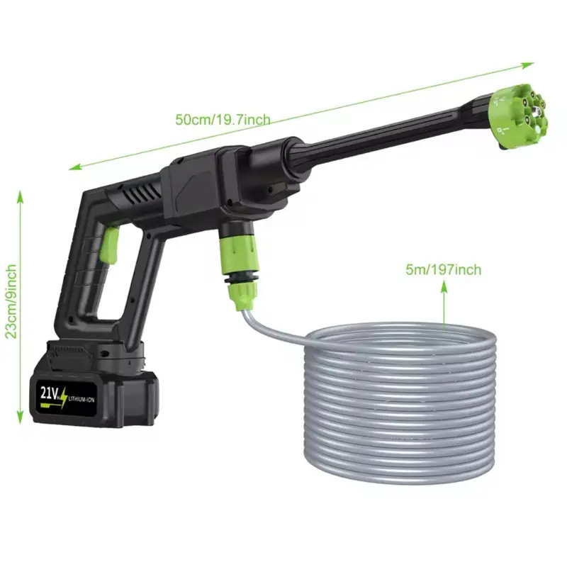 Brushless High Pressure Car Washer Gun 6 IN 1 Electric Garden Washing Water Wash Spray Gun Cordless Pressure Washer 1