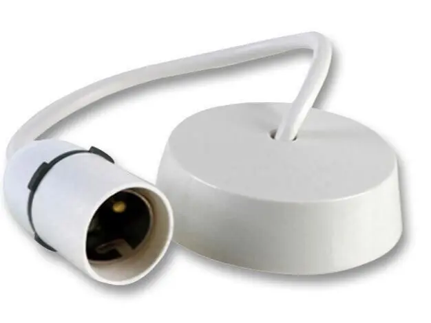 Ceiling Rose Light And Pendant Lamp Holder 6 INCH Drop Fitting B22 Bayonet - Suitable For Home, Office, And More! 1
