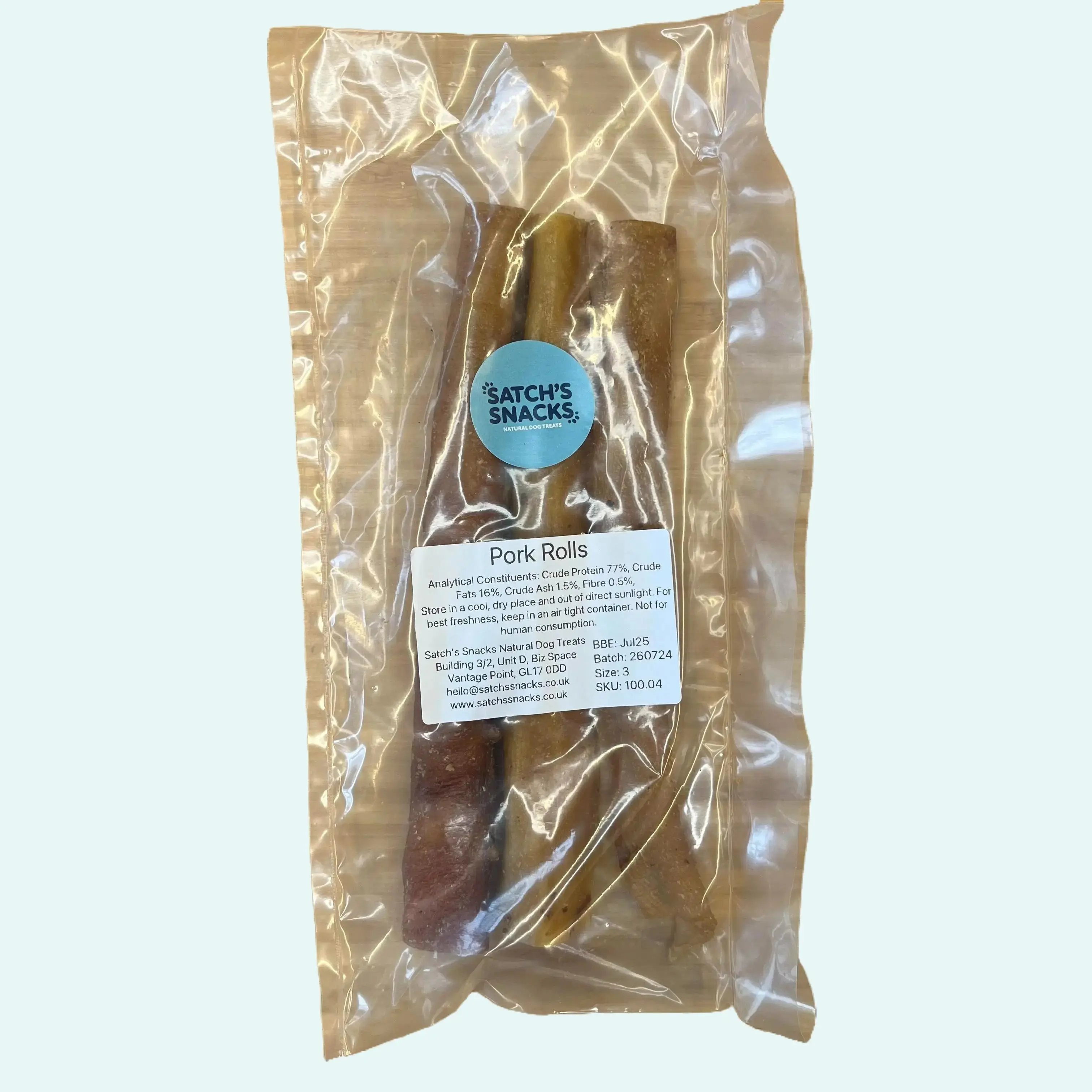 Pork Rind Rolls - Natural Dog Treat - Pets