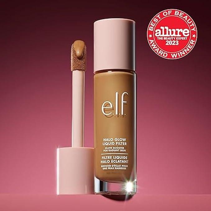 e.l.f. Halo Glow Liquid Filter, Complexion Booster For A Glowing, Soft-Focus Look, Infused With Hyaluronic Acid, Vegan & Cruelty-Free, 2 Fair- Light Concealer Foundation Flawless Makeup 4