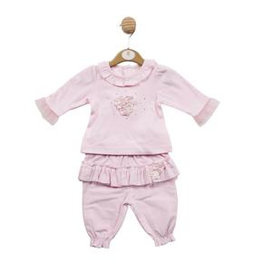 Mintini Pink Flower Heart Tracksuit Kidswear