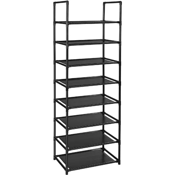 Shoe Rack 8 Tier Tall Shoe Racks Storage,16-20 Pairs Shoe Storage Metal Shoe Shelf, Stackable Shoe Stand Organizer for Narrow Space Closet Entryway Hallway Household Installation