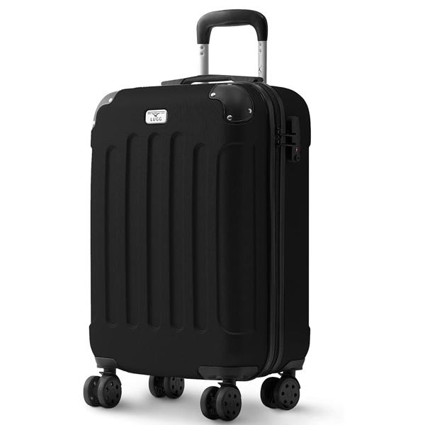 LUGG 20 Inch Skywander Lightweight Travel Cabin Bag - Carry On Approved Suitcase, ABS Shell Protection, Water Resistant & Safe Locking System - Easyjet Overhead Compliant (55x20x35cm) 5