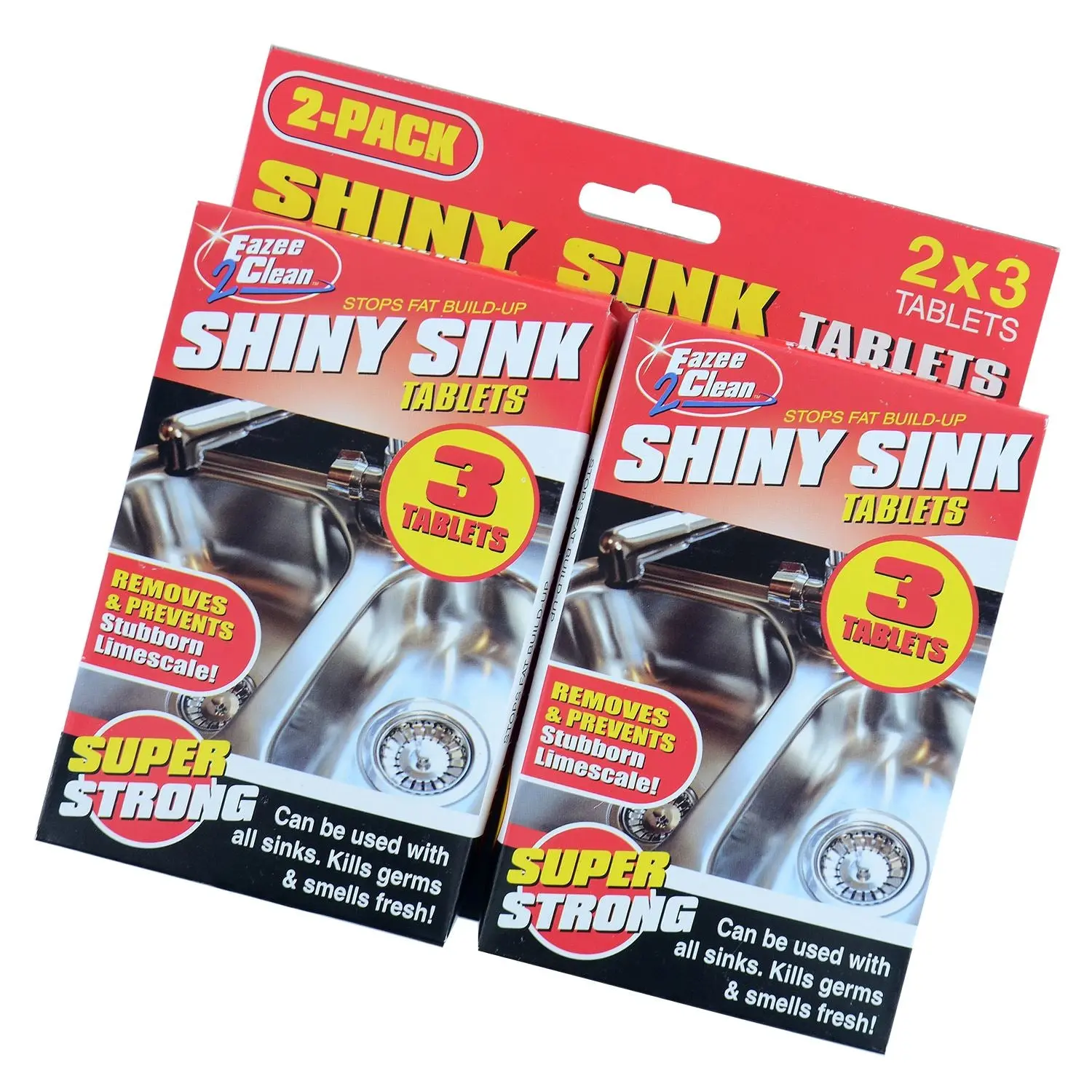 Carousel CCL 1 Pack of 2 Boxes Shiny Sink Tablets (6 tablets total) ADD to DNO