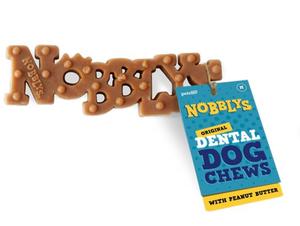 NOBBLYS ORIGINAL PEANUT BUTTER DOG CHEW 15g and 30g dental  chew dog  advent