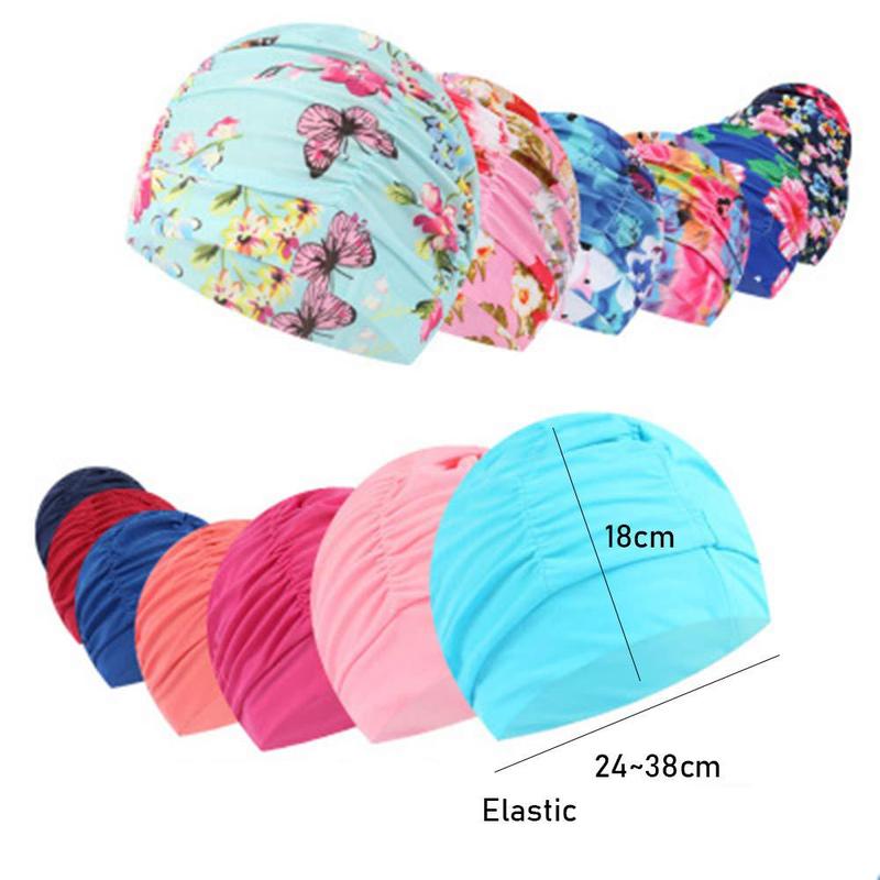 Swimming Cap Chemo Hair loss Beanie Hat Scarf Turban Cancer Swim Cover Headwear 1