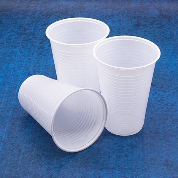 White Plastic Cups, 7oz Plastic Glasses for Party, Wedding, Cocktails, Christmas Party Cups, Cold Party Drinking Cup Halloween Disposable 1