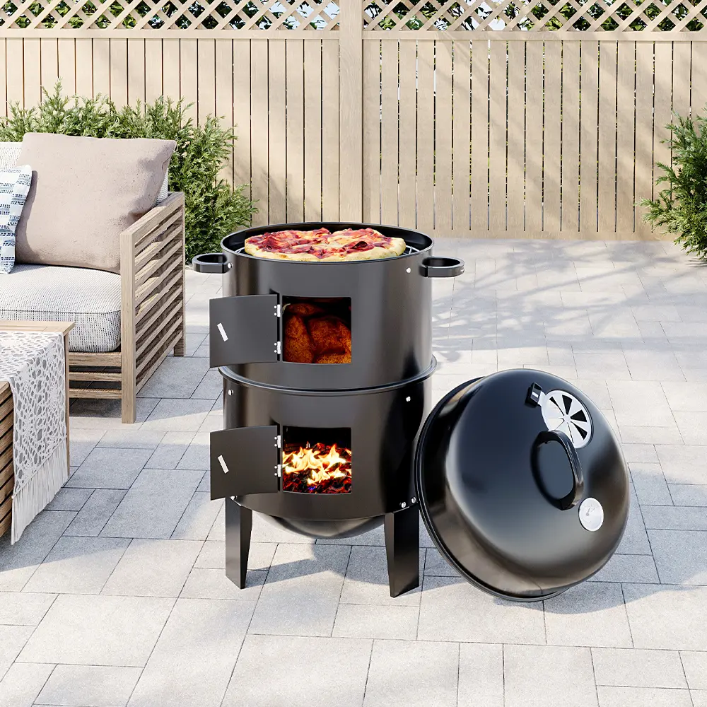 Livingandhome Multiple Styles Outdoor BBQ Grill, Barbecue Rack for Camping & Garden, Garden Accessories