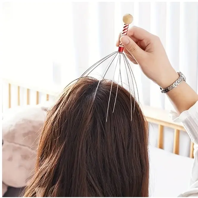 2pcs   Stress-Relief Octopus Scalp Massager - Durable Metal Head Scratcher for Deep Relaxation & Hair Growth Body Care 6