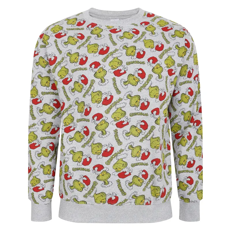 Mens Christmas Sweatshirt The Grinch Xmas Jumper Festive Novelty Top M - XXL New 2