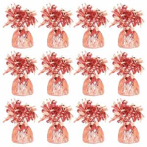 Rose Gold Foil Balloon Weights - Pack of 12