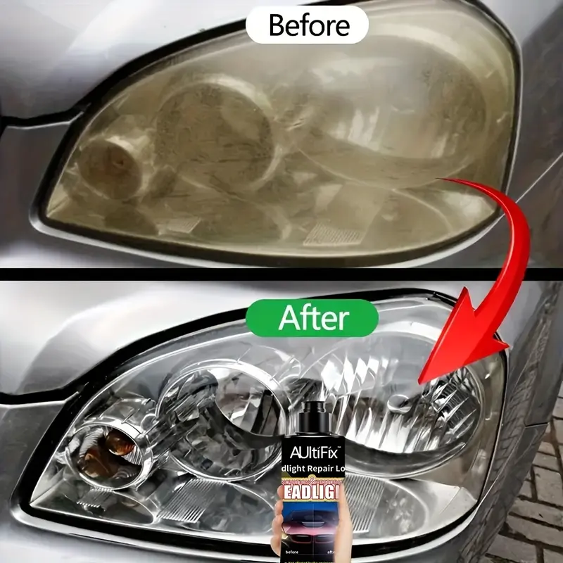 AULTIFIX Car Headlight Repair Cream, 100ml, Anti-Oxidation & Scratch Repair, PVC Plastic Polish, Universal Fit for Car Light Maintenance & Care 0