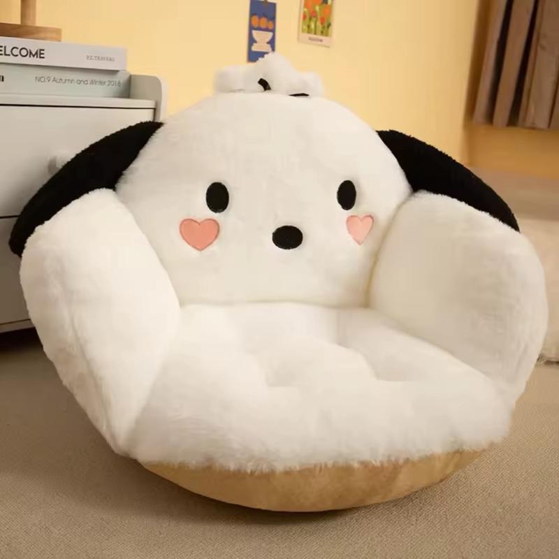Aoger Big Size Cute Cinnamoroll Plush Half Surrounded Black Kuromi Cushion Backrest Dormitory Office Non- Slip Chair Cushion 5