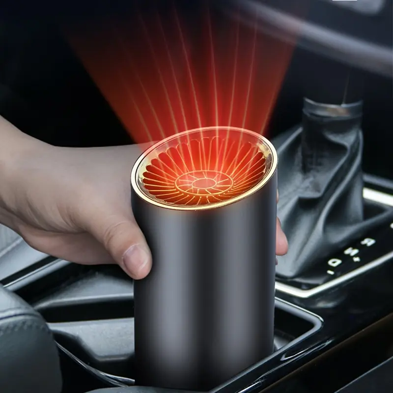Versatile Car Heater with Suction Cup - 150W, Dual-Function Heating & Defrosting, No Battery Needed, Perfect for Winter Warmth and Clear Vision, Fit 4