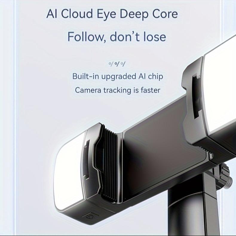 Product Introduction of Upgrade Version Of The Seventh Generation Automatic AI Tracking Gimbal With 360° Follow-up, Face Tracking, Fill Light, And Stabilization 10