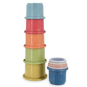 Eco Friendly Play Project Wheat Fibre Baby Stacking Cups - Fun and Healthy Toys for Babies