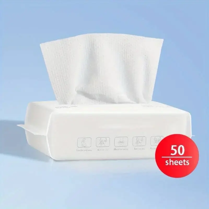 Disposable face towel thickened removable cotton soft towel baby face towel 2