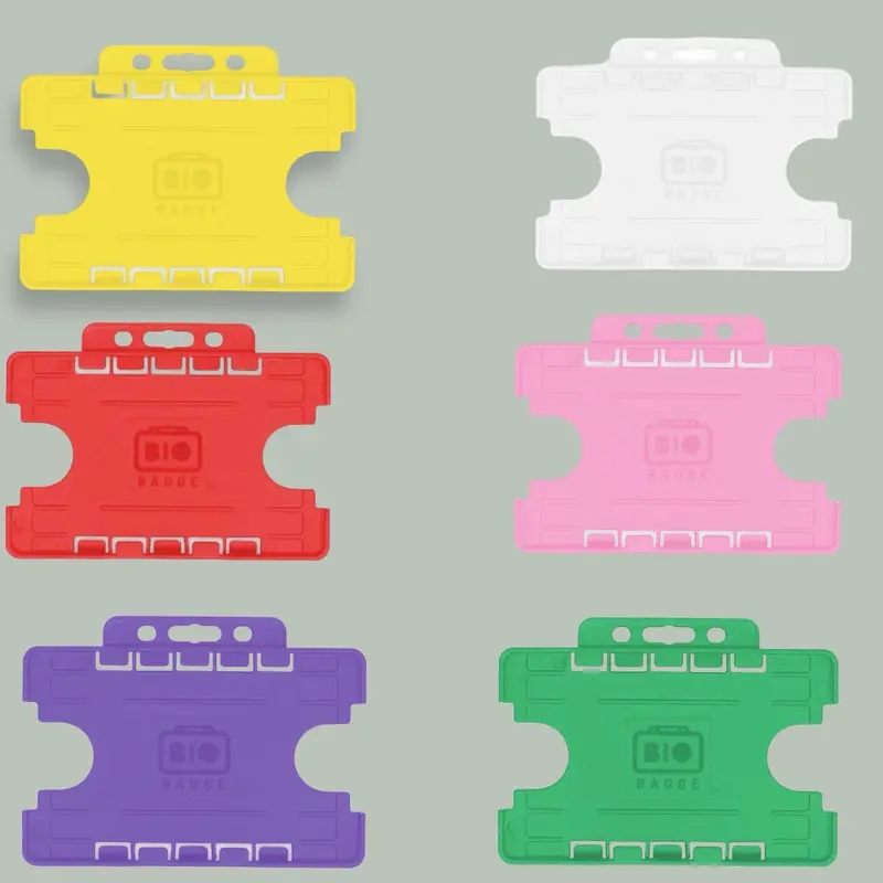 Double Sided Biodegradable ID Card Holders - Choose Your Color 0