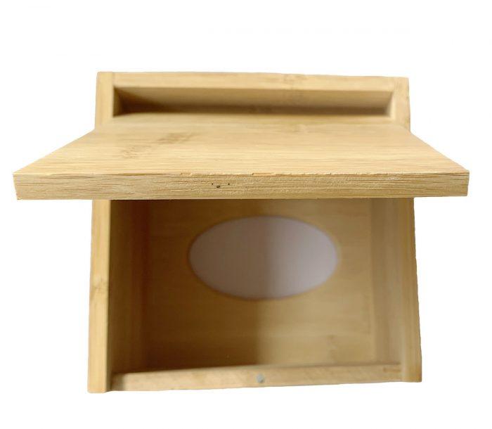 Small Wooden Tissue Box Holder Wooden Tissue Dispenser Box - Square Tissue Holder Cube - Wood Tissue Box Cover - Napkin Holder for Table Home Office Hotel Nature Bamboo Organiser For Living Room Kitchen Dining Bedroom 1