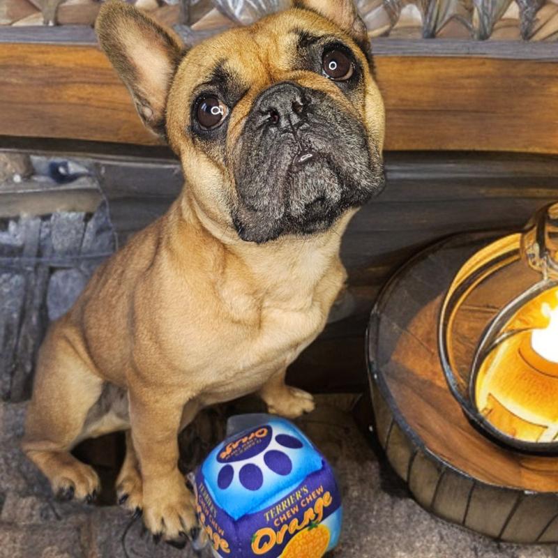 Terriers Chocolate Orange Dog Toy 1