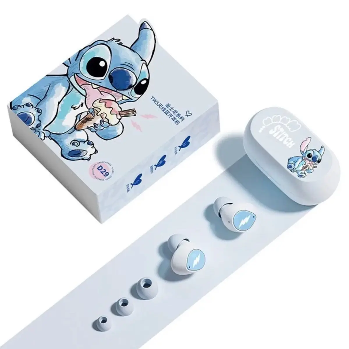 cute stitch in-ear Earbud Bluetooth wireless earphones