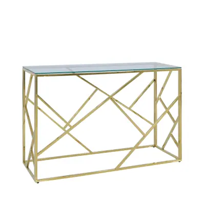 Azalea Gold Console Table 0