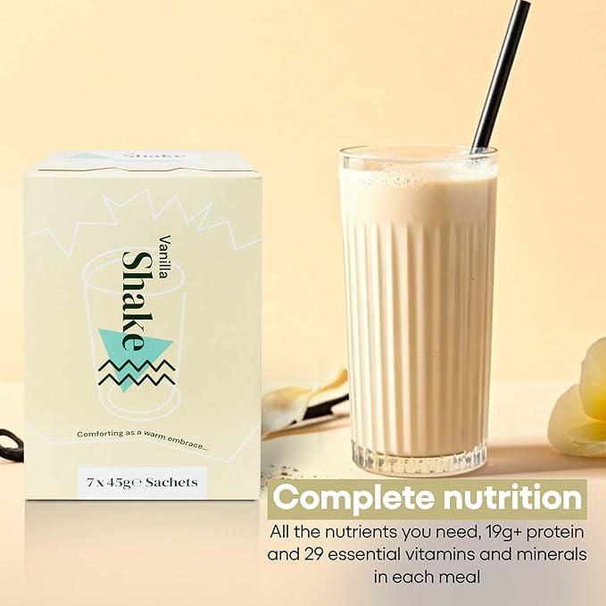 Habitual Pack of 7 Vanilla Meal Replacement Shakes | Low Calorie High Protein Meal  Shakes | Trusted NHS Provider | Energy (7, Vegan Vanilla) 1