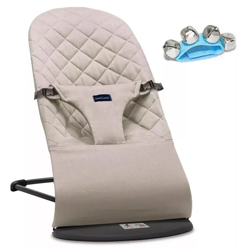Newborn Baby Bouncer Balance Soft Durable Infant Chair Rocking Seat Foldable UK 4