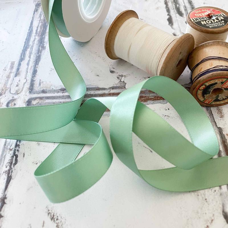 Sage Green Satin Ribbon 3