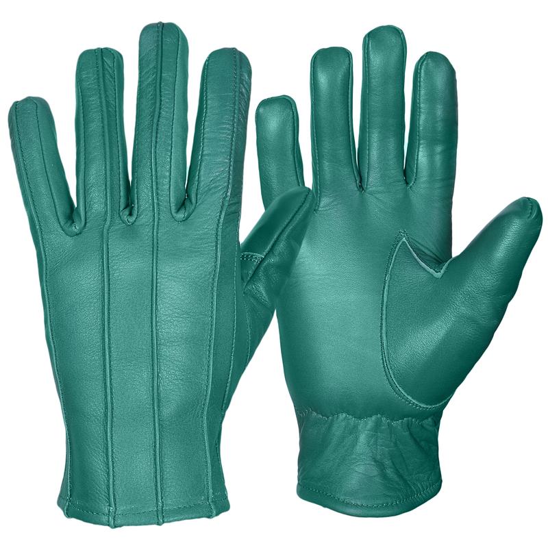 Mens Leather Gloves soft feel fully lined fleece winter warm outdoor walking new 4