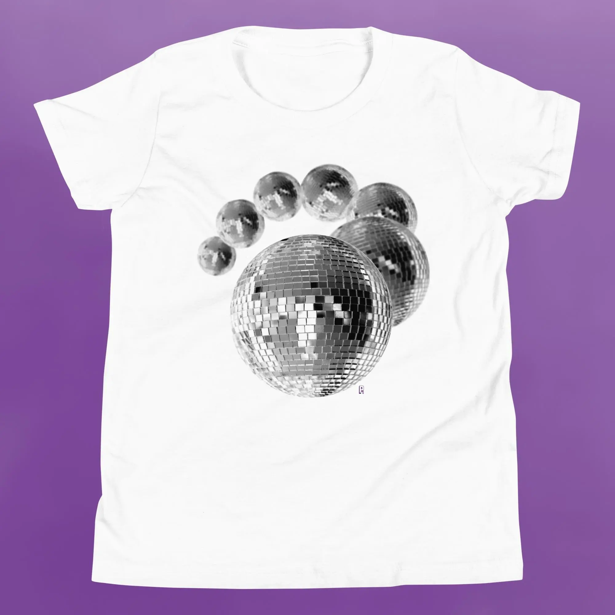 'Disco Ball Vortex' Baby Tee