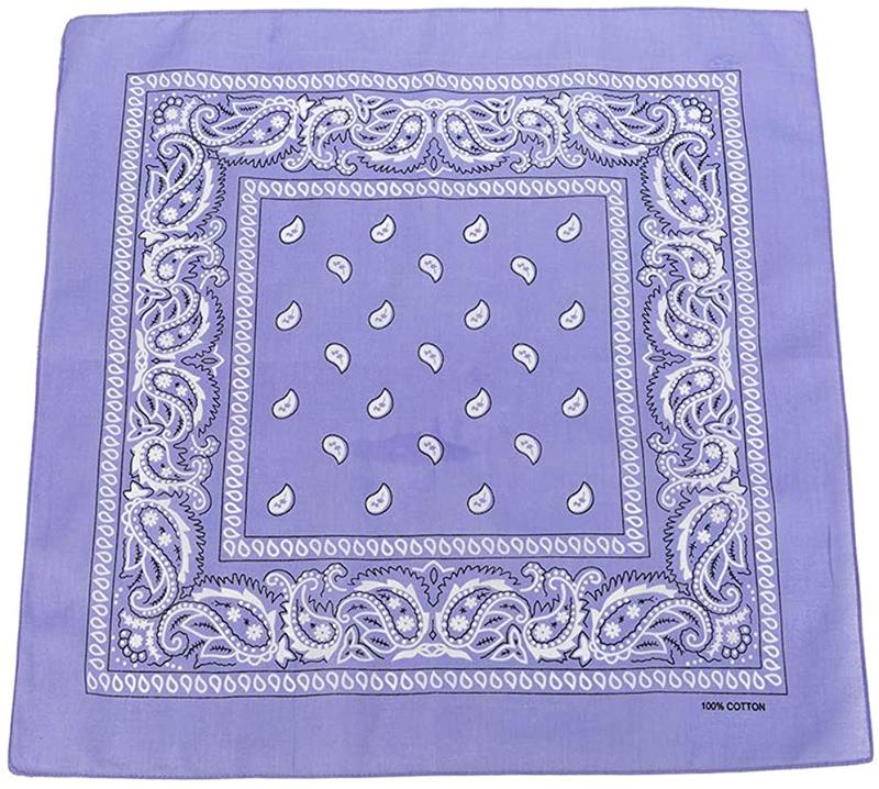 World of Shawls Cotton Paisley Bandanas Headband Scarf Print, Fashion Hair Accessory, Sports, Multifunctional 8
