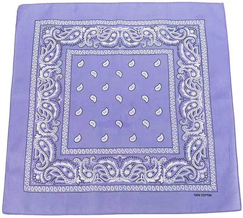 World of Shawls Cotton Paisley Bandanas Headband Scarf Print, Fashion Hair Accessory, Sports, Multifunctional 8