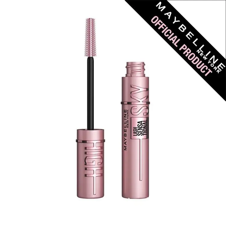 Maybelline Lash Sensational Sky High Bundles Volumizing, Lengthening and Thickening Eyelash Mascara, Black & Burgundy 5