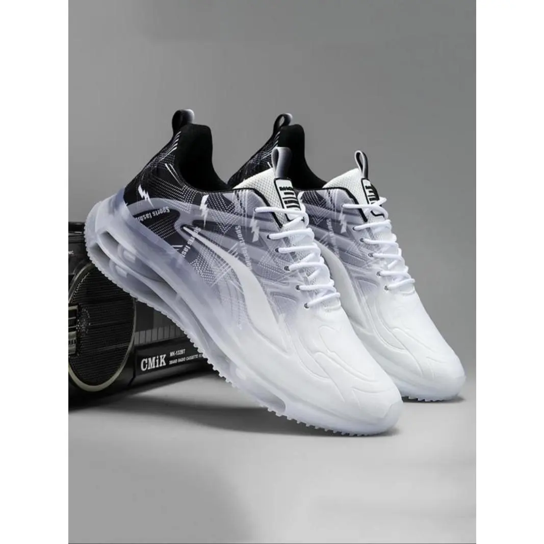 Men's Fashionable Colorblock Lace Up Low Top Sneakers, Casual Comfortable Breathable Sports Running Shoes, Male All-match Round Toe Shoes for Daily Wear, Shoes for Men, Trending Shoes