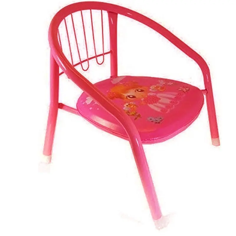 Kids Chair Sturdy Metal Indoor Outdoor Children Toddler Child Chair Seat 2
