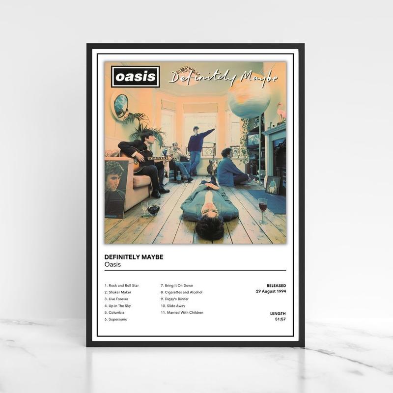 Oasis Full Collection of Album Cover Posters A5 A4 A3 Unframed Decor Print Wall Bands Glossy Photo 5