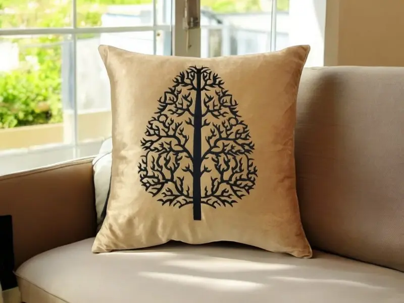 16"x16" Luxury Velvet Cushion Cover with Laser Cut Motif - Velvet Front, Silk Back with Zip machine wash fade resistant cushion cushion  cover cushion  viral cushion  covers bedroom  covers cushion  covers colorful  cushion cushion  covers 0