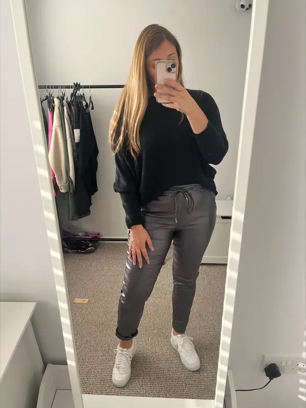 Ladies Soft Knit Batwing Jumper One Size 8-16 1
