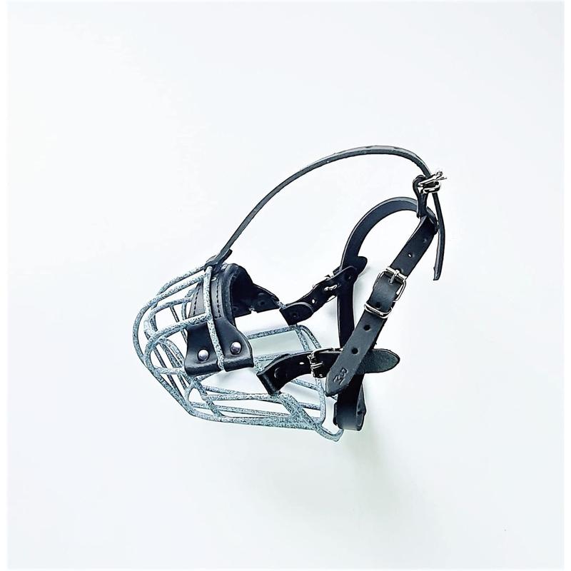 Metal Basket Muzzle for American Bully, XL  Bully and other dogs. 8