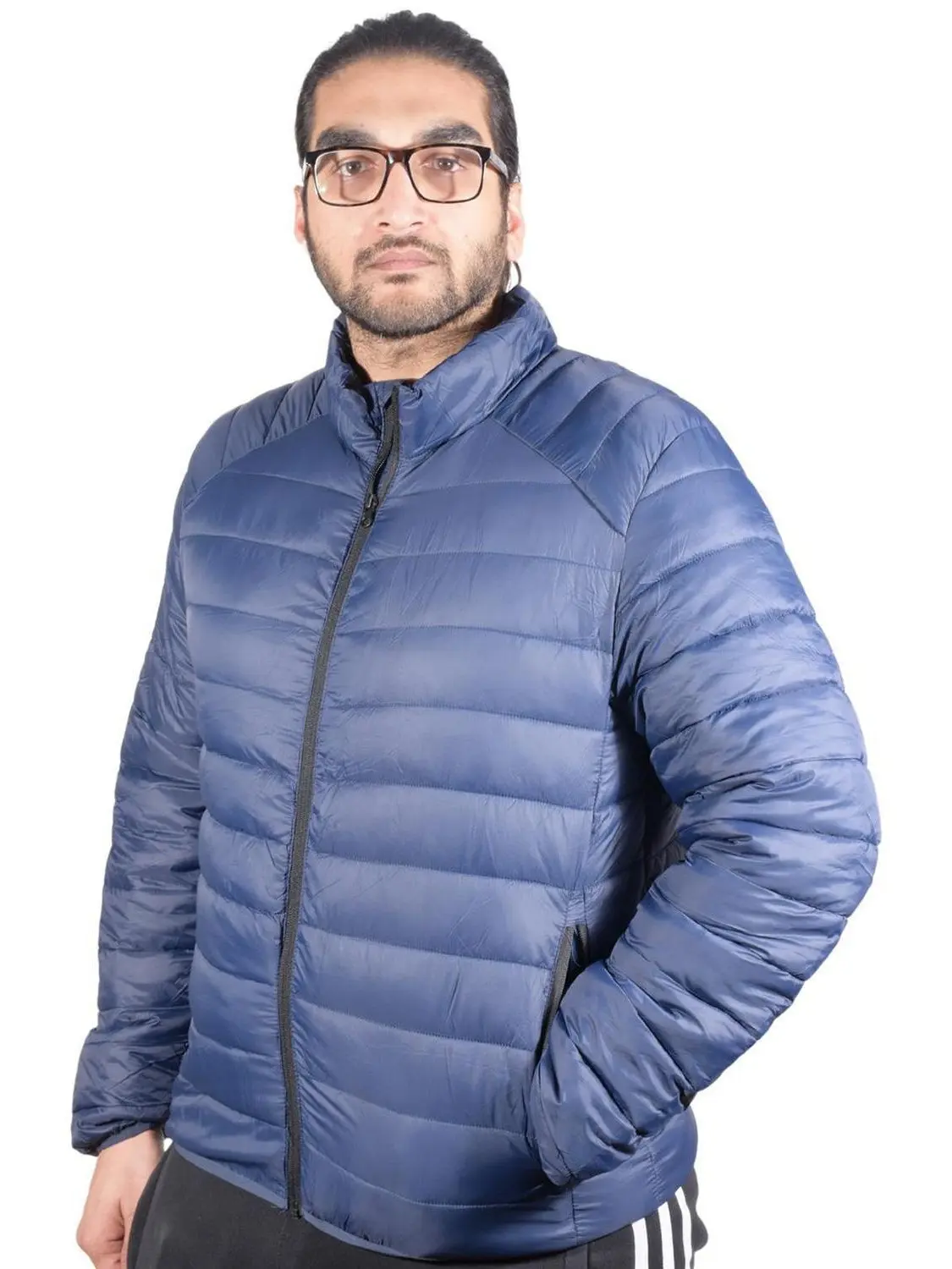 Mens Casual Water Resistant Padded Puffer Bomber Coat