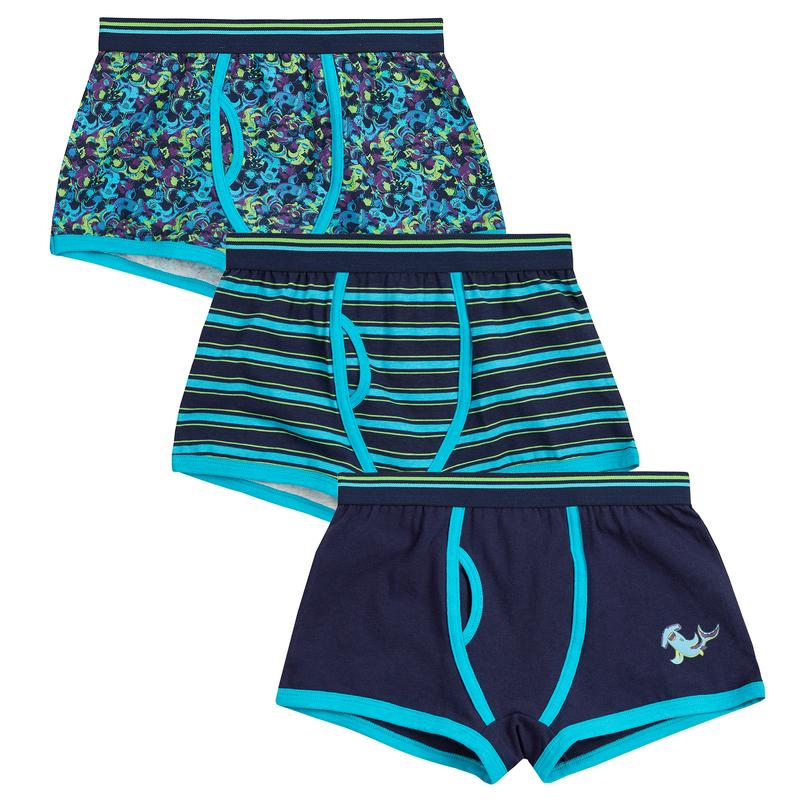 6 Pairs Boys Boxer Shorts 100% Cotton Designer Trunk Kids Underwear Soft Cotton Lightweight Breathable Comfortable Underpants Boxers Multipack Briefs Age 7-8 9-10 11-12 13 4