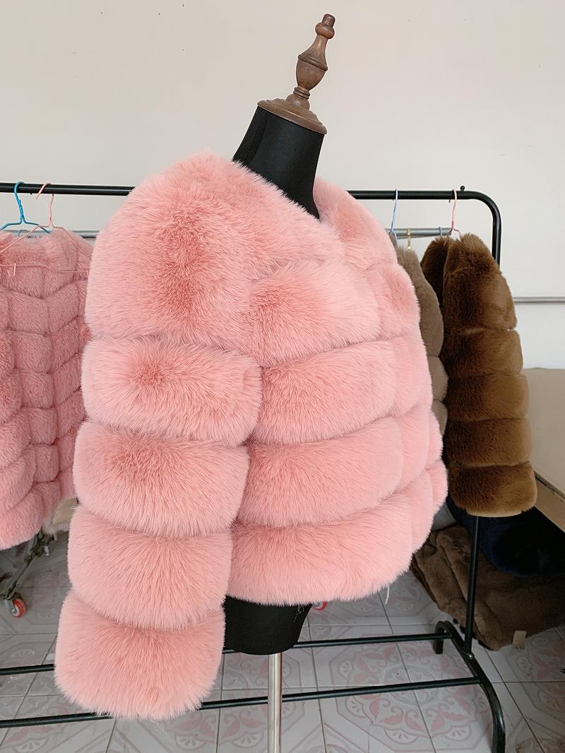 Product Introduction of [2024]Women faux Faux Fur Coat Autumn Winter High Quality Faux Fox Fur Coat fluffy coat fury elegant faux furr 7xl plus size women clothing1 6
