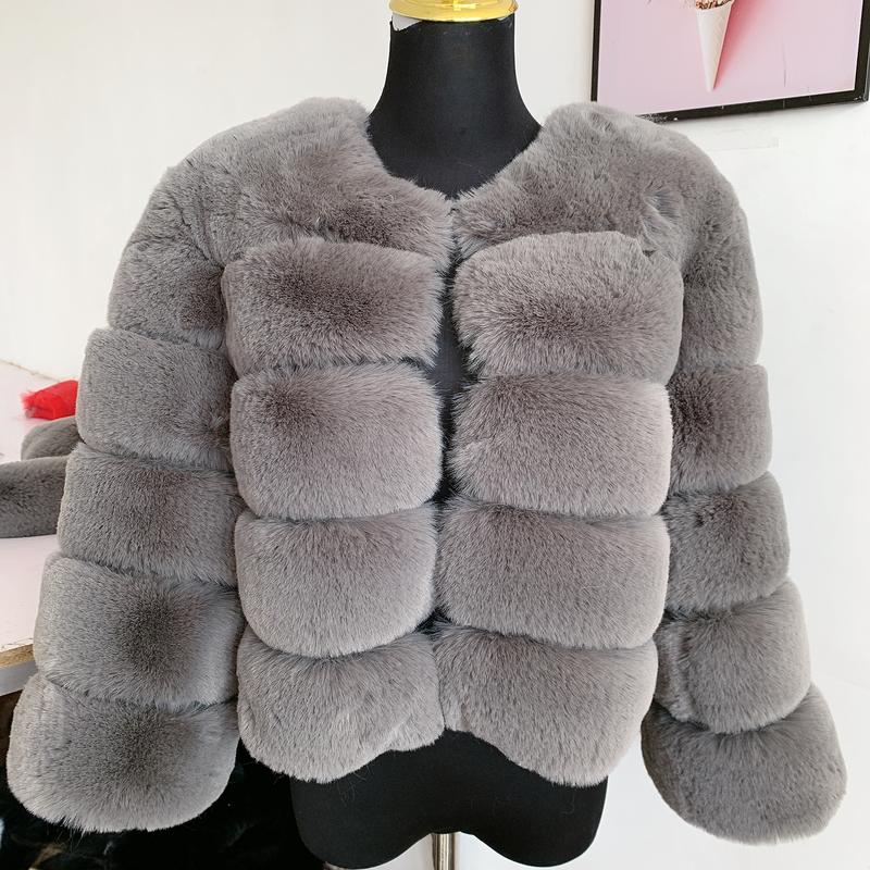 Product Introduction of [2024]Women faux Faux Fur Coat Autumn Winter High Quality Faux Fox Fur Coat fluffy coat fury elegant faux furr 7xl plus size women clothing1 13