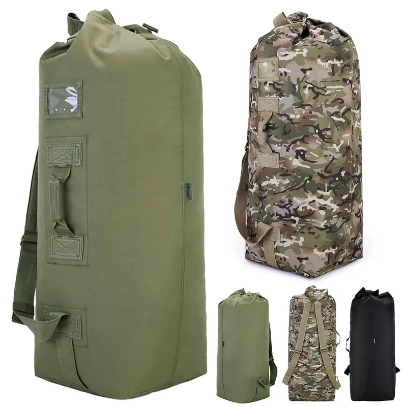 Kombat 115L Duffle Kit Bag: Large 115 Litre Capacity Heavy Duty Army Military Style Luggage Laundry Tactical Tool Holdall Rucksack Backpack Shoulder Straps duffelbag black durable 0